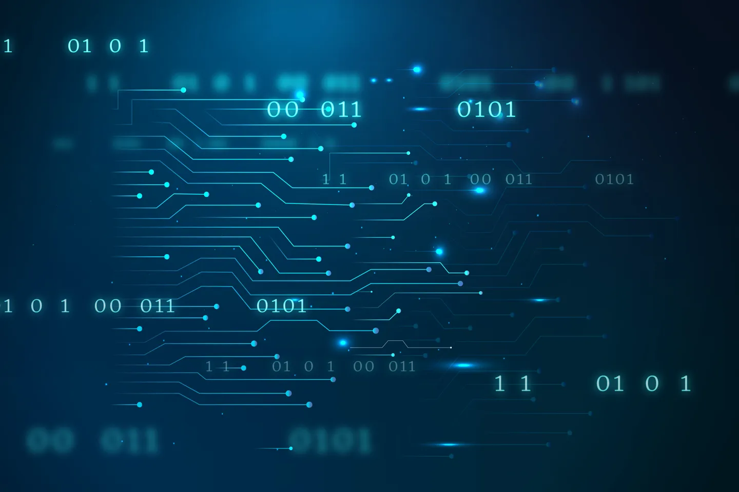 Niebieskie futurystyczne tło technologiczne