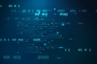 Niebieskie futurystyczne tło technologiczne